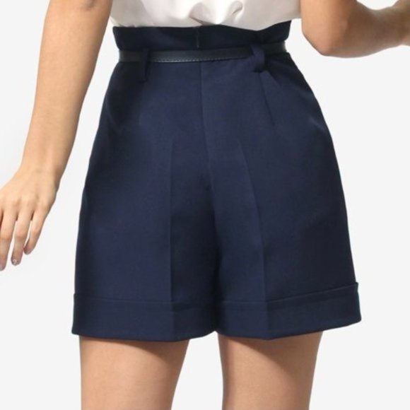 AGATA WEBERS Navy Crease Shorts 8 - Picture 14 of 14